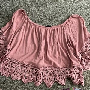 Pink crop top